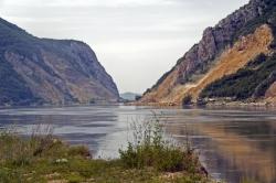 Kataraktenstrecke der Donau im Nationalpark Derdap