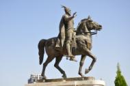 Skopje: Skanderbeg-Statue
