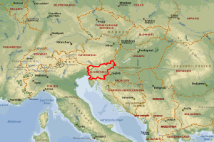 Slowenien Europakarte